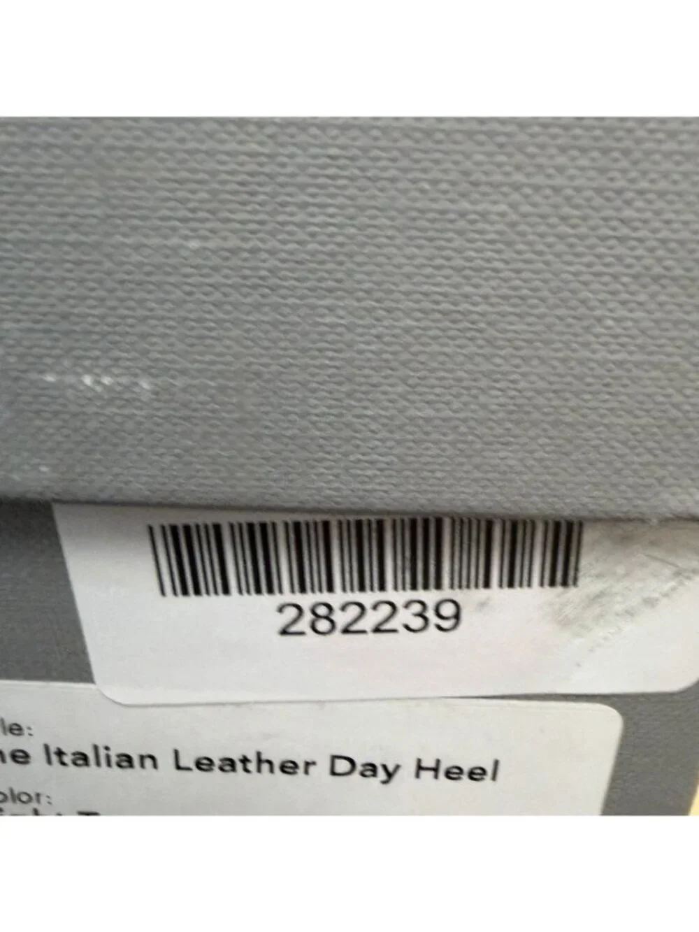 Everlane Italian Leather Day Heel Light Taupe 10 Women's Elastic Back Comfort
